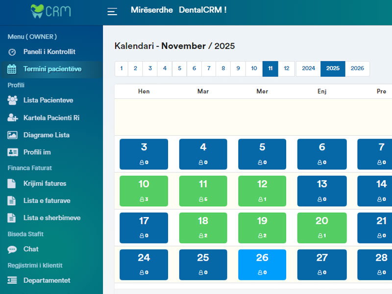 Calendar — Patient Appointments